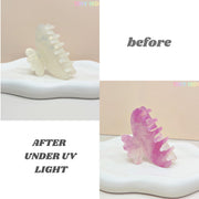 Pastel Hair Claw Clip Color Changing UV Reactive Acetate Hair Accessory Fairycore Hair Clip for Women & Girls - Tiny Mochi